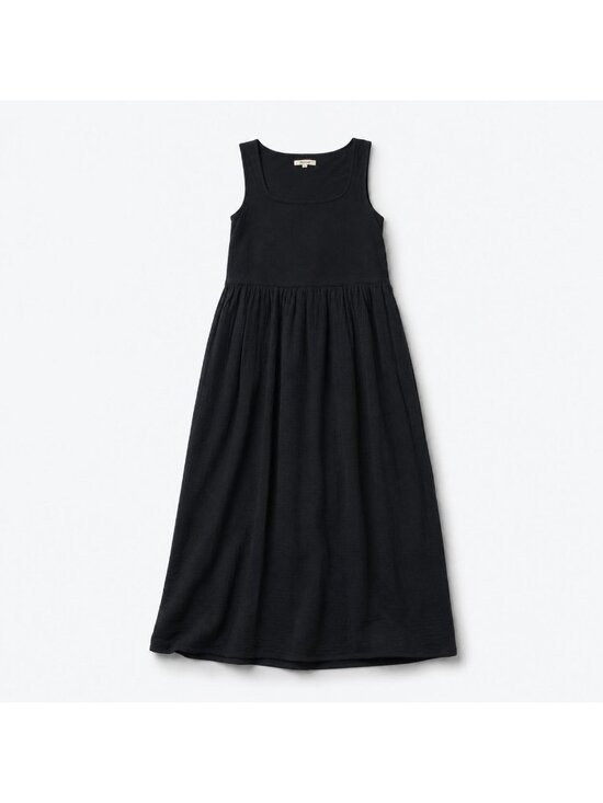 Madewell Dresses & Skirts - Madewell Knit Tank Midi Dress Women’s Small True Black Mixed Media Cotton EUC